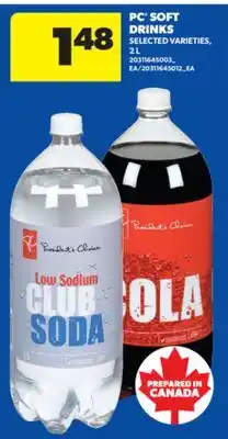 Real Canadian Superstore PC SOFT DRINKS, 2 L offer