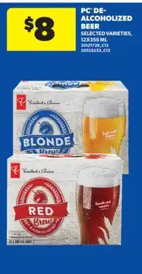Real Canadian Superstore PC DE-ALCOHOLIZED BEER, 12X355 ML offer