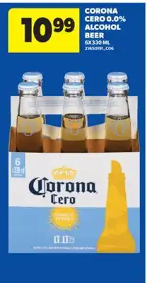 Real Canadian Superstore CORONA CERO 0.0% ALCOHOL BEER, 6X330 ML offer