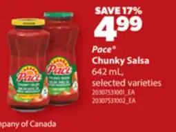 Real Canadian Superstore PACE CHUNKY SALSA, 642 ML offer