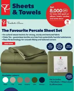 Real Canadian Superstore TWIN PC 350 THREAD COUNT SHEET SETS offer