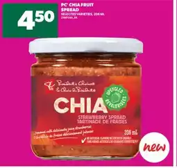 Real Canadian Superstore PC CHIA FRUIT SPREAD offer
