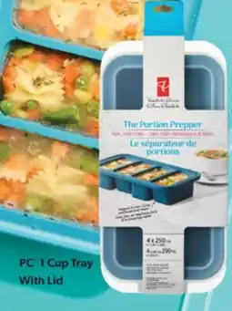 Real Canadian Superstore PC 1 CUP TRAY WITH LID offer