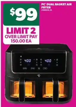 Real Canadian Superstore PC DUAL BASKET AIR FRYER offer