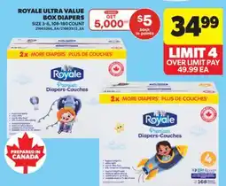 Real Canadian Superstore ROYALE ULTRA VALUE BOX DIAPERS, 108-180 COUNT offer