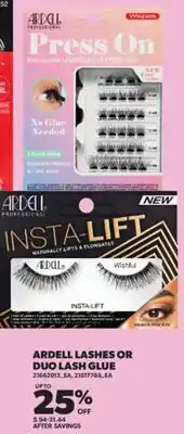 Real Canadian Superstore ARDELL LASHES OR DUO LASH GLUE offer