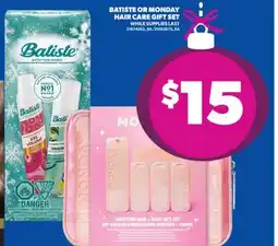 Real Canadian Superstore BATISTE OR MONDAY HAIR CARE GIFT SET offer