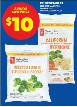 Real Canadian Superstore PC VEGETABLES, 2 KG offer
