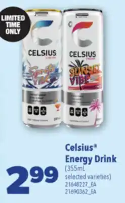 Real Canadian Superstore CELSIUS ENERGY DRINK, 355ML offer