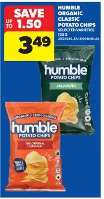 Real Canadian Superstore HUMBLE ORGANIC CLASSIC POTATO CHIPS, 135 G offer