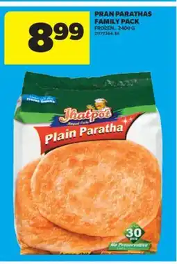 Real Canadian Superstore PRAN PARATHAS FAMILY PACK, 2400 G offer