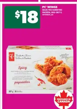 Real Canadian Superstore PC WINGS, 800-907 G offer