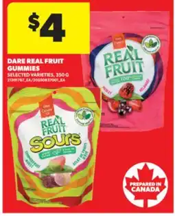 Real Canadian Superstore DARE REAL FRUIT GUMMIES, 350 G offer
