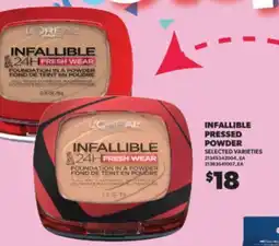 Real Canadian Superstore INFALLIBLE PRESSED POWDER offer