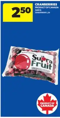 Real Canadian Superstore CRANBERRIES, 340 G offer