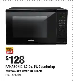 Home Depot PANASONIC 1.3 Cu. Ft. Countertop Microwave Oven in Black offer