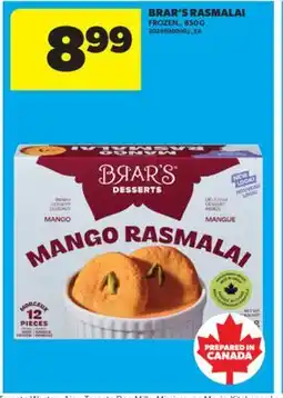 Real Canadian Superstore BRAR'S RASMALAI,. 850 G offer