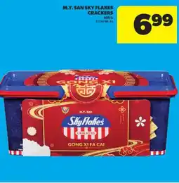 Real Canadian Superstore M.Y.SAN SKY FLAKES CRACKERS, 800 G offer