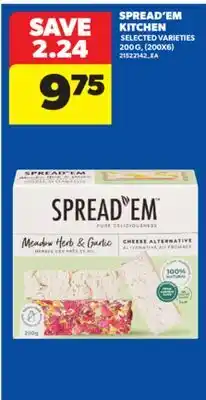 Real Canadian Superstore SPREAD'EM KITCHEN, 200 G, (200X6) offer