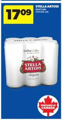 Real Canadian Superstore STELLA ARTOIS, 6X473 ML offer