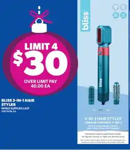 Real Canadian Superstore BLISS 3-IN-1 HAIR STYLER offer