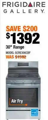 Home Depot 30 Range offer