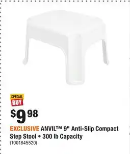 Home Depot EXCLUSIVE ANVIL 9 Anti-Slip Compact Step Stool • 300 lb Capacity offer