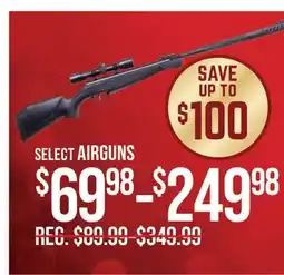 Cabela's SELECT AIRGUNS offer