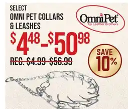Cabela's SELECT OMNI PET COLLARS & LEASHES offer