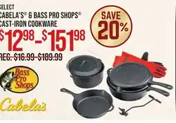 Cabela's SELECT CABELA'S & BASS PRO SHOPS CAST-IRON COOKWARE offer