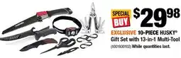 Home Depot 10-PIECE HUSKY Gift Set with 13-in-1 Multi Tool offer