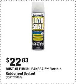 Home Depot RUST-OLEUM LEAKSEAL Flexible Rubberized Sealant offer