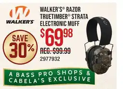 Cabela's WALKER'S RAZOR TRUETIMBER STRATA ELECTRONIC MUFF offer