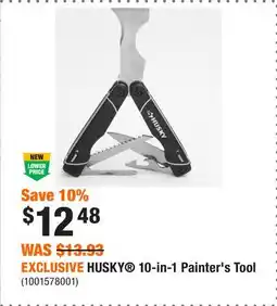 Home Depot EXCLUSIVE HUSKY 10-in-1 Painter's Tool offer
