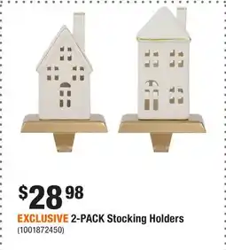 Home Depot EXCLUSIVE 2-PACK Stocking Holders offer