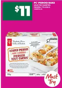 Real Canadian Superstore PC PIEROGI BAKE, 770-830 G offer