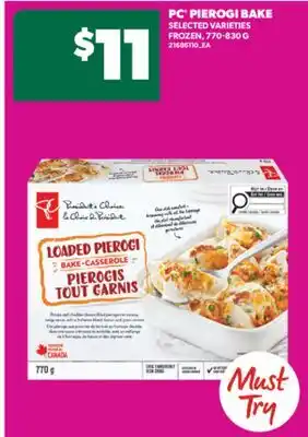 Real Canadian Superstore PC PIEROGI BAKE, 770-830 G offer