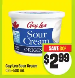 FreshCo Gay Lea Sour Cream 425-500 mL offer