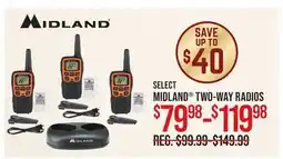 Cabela's SELECT MIDLAND TWO-WAY RADIOS offer