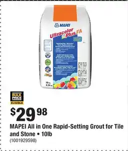 Home Depot MAPEI All in One Rapid-Setting Grout for Tile and Stone • 10lb offer