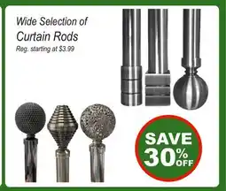 Oxford Mills Wide Selection of Curtain Rods offer