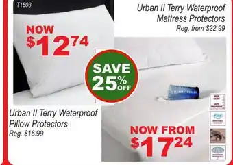 Oxford Mills Urban II Terry Waterproof Pillow Protectors offer