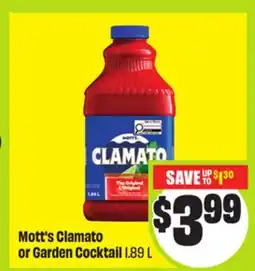 FreshCo Mott's Clamato or Garden Cocktail 1.89 L offer