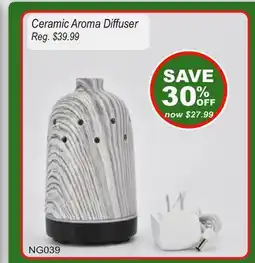 Oxford Mills Ceramic Aroma Diffuser offer