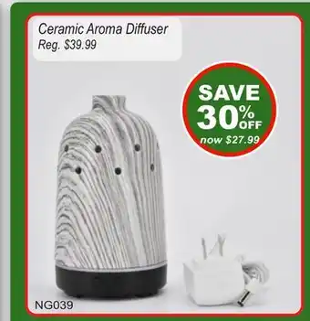 Oxford Mills Ceramic Aroma Diffuser offer