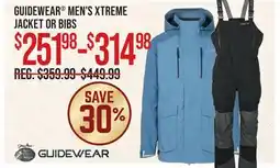 Cabela's GUIDEWEAR MEN'S XTREME JACKET OR BIBS offer