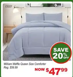 Oxford Mills William Waffle Queen Size Comforter offer
