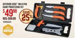 Cabela's OUTDOOR EDGE WILD PAK GAME PROCESSING KIT offer