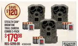 Cabela's STEALTH CAM BROWTINE TRAIL CAMERA COMBO 3-PACK offer