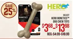 Cabela's SELECT HERO BONETICS DOG CHEW TOYS offer